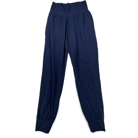 Athleta Pants - Athleta Women's Powervita Salutation Jogger Pants Elasic Waist Navy Blue Size XS